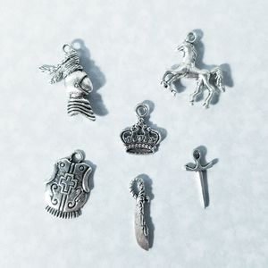 Medieval Themed Set of Charms (6 Charms in a Set)